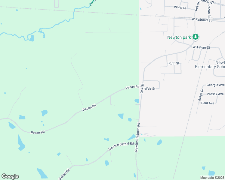 map of restaurants, bars, coffee shops, grocery stores, and more near 1704 Pecan Road in Newton