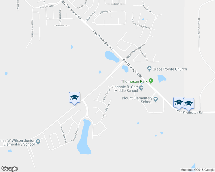 map of restaurants, bars, coffee shops, grocery stores, and more near 1513 Manor Park Court in Montgomery