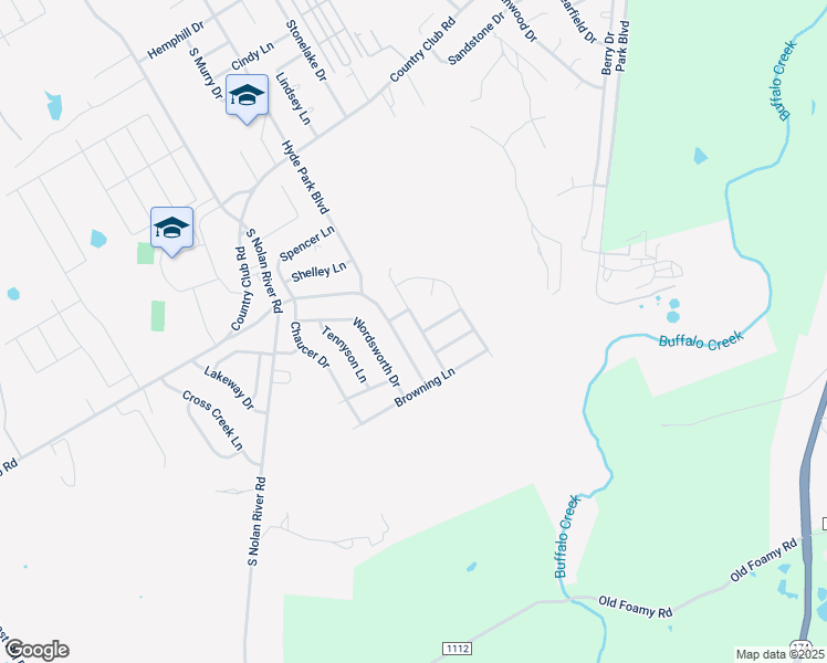 map of restaurants, bars, coffee shops, grocery stores, and more near 1606 Twin Oaks Drive in Cleburne