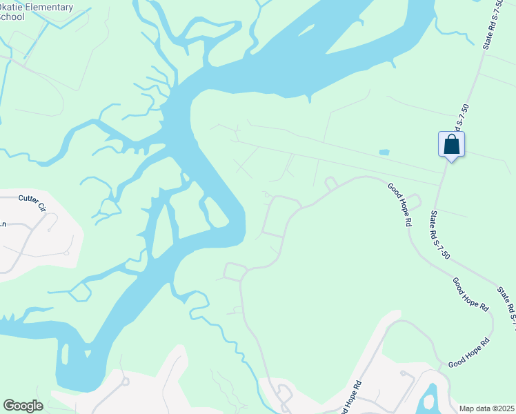 map of restaurants, bars, coffee shops, grocery stores, and more near 13 Laurel Spring Road in Okatie