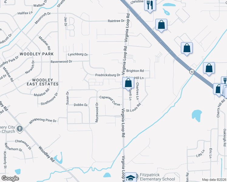 map of restaurants, bars, coffee shops, grocery stores, and more near 3225 Capwood Curve in Montgomery