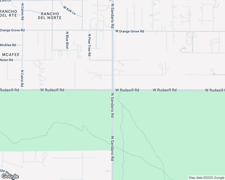 map of restaurants, bars, coffee shops, grocery stores, and more near N Sandario Rd & W Rudasill Rd in Tucson