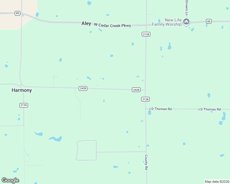 map of restaurants, bars, coffee shops, grocery stores, and more near 27997 County Road 2428 in Kemp