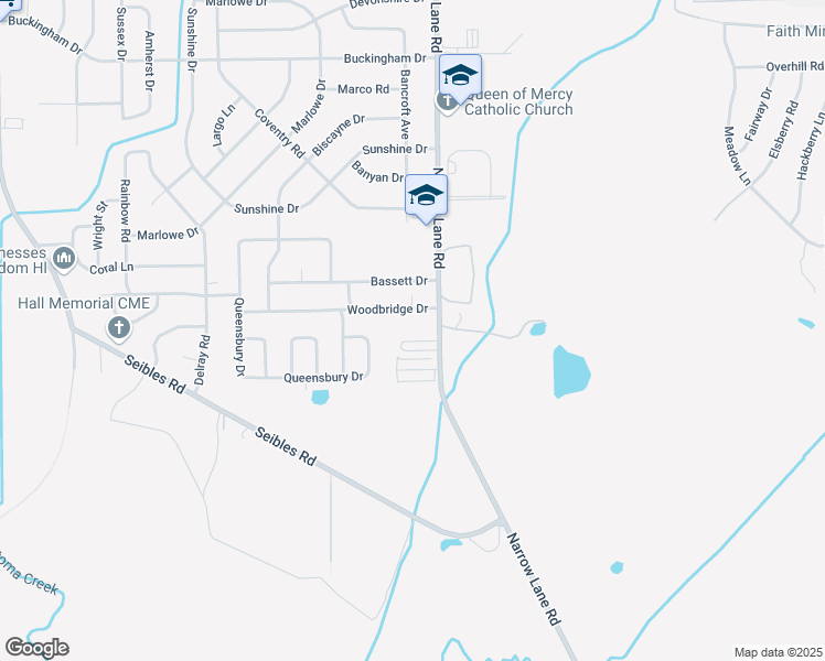 map of restaurants, bars, coffee shops, grocery stores, and more near 1258 Woodbridge Drive in Montgomery