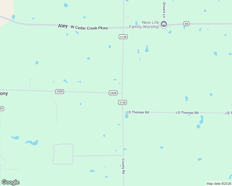 map of restaurants, bars, coffee shops, grocery stores, and more near 27997 County Road 2428 in Kemp