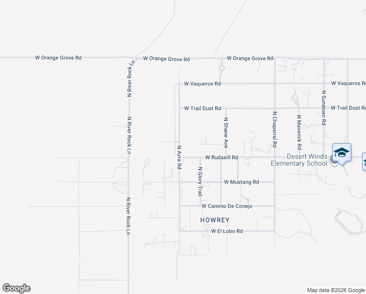 map of restaurants, bars, coffee shops, grocery stores, and more near 6050 North Avra Road in Tucson