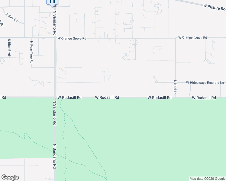 map of restaurants, bars, coffee shops, grocery stores, and more near 11390 West Rudasill Road in Tucson