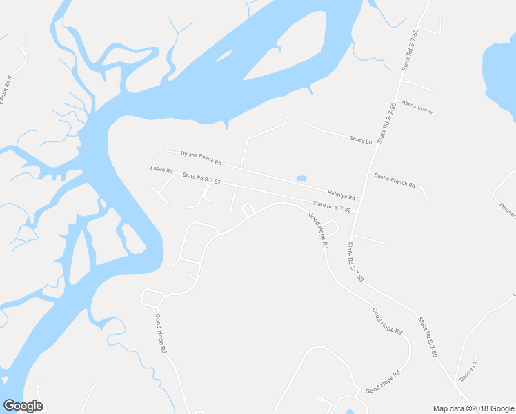 map of restaurants, bars, coffee shops, grocery stores, and more near 2 Woodside Circle in Okatie