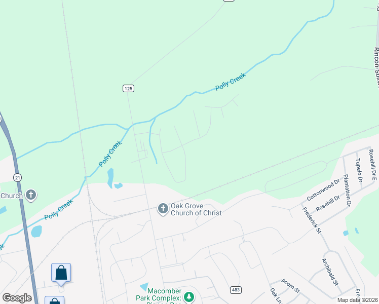 map of restaurants, bars, coffee shops, grocery stores, and more near 138 Cambridge Drive in Rincon