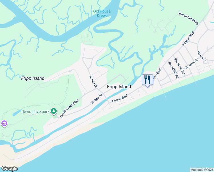 map of restaurants, bars, coffee shops, grocery stores, and more near 370 Sea Bass Drive in Saint Helena Island
