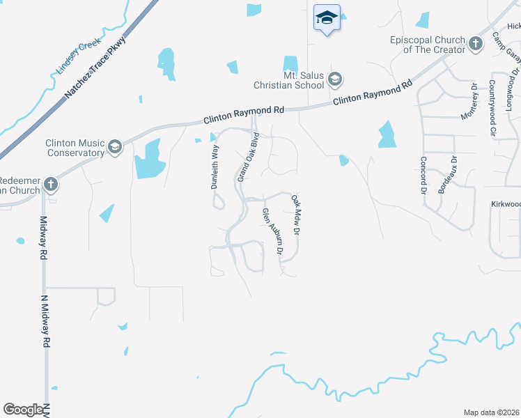 map of restaurants, bars, coffee shops, grocery stores, and more near 102 Glen Auburn Dr in Clinton