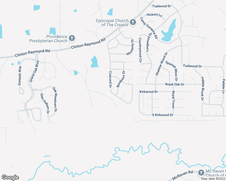 map of restaurants, bars, coffee shops, grocery stores, and more near 312 Concord Drive in Clinton