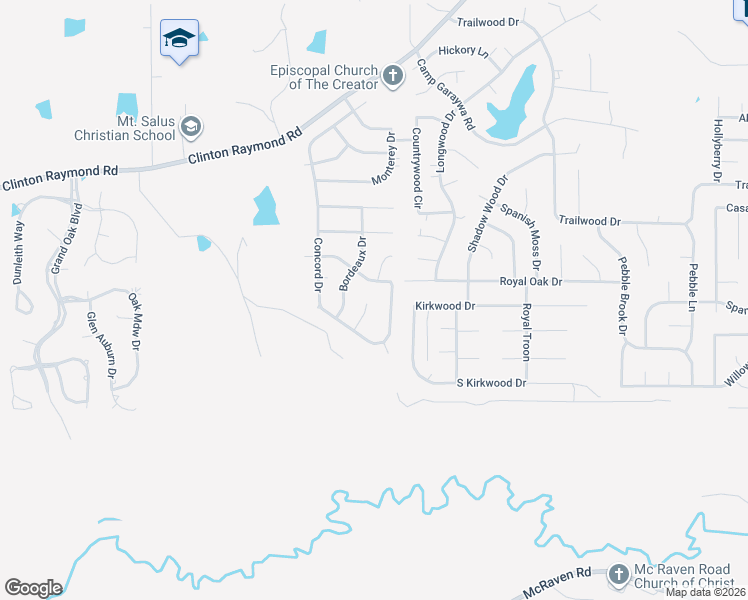 map of restaurants, bars, coffee shops, grocery stores, and more near 107 Merlot Cove in Clinton