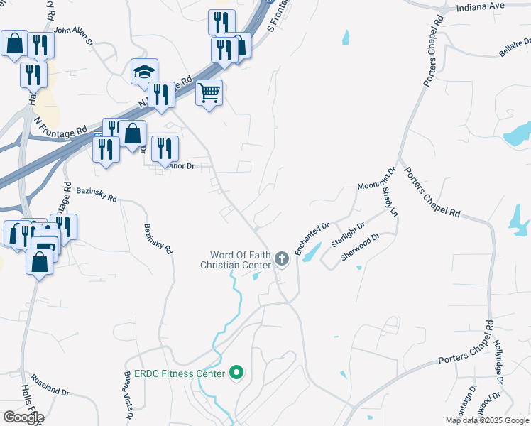 map of restaurants, bars, coffee shops, grocery stores, and more near 119 Fleur De Lis Drive in Vicksburg