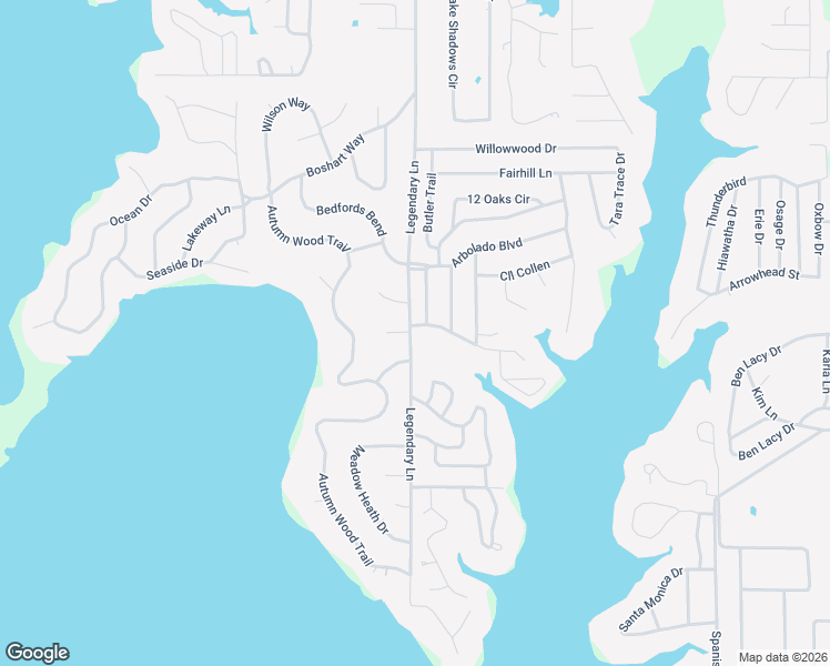 map of restaurants, bars, coffee shops, grocery stores, and more near 101 Yankee Circle in Gun Barrel City