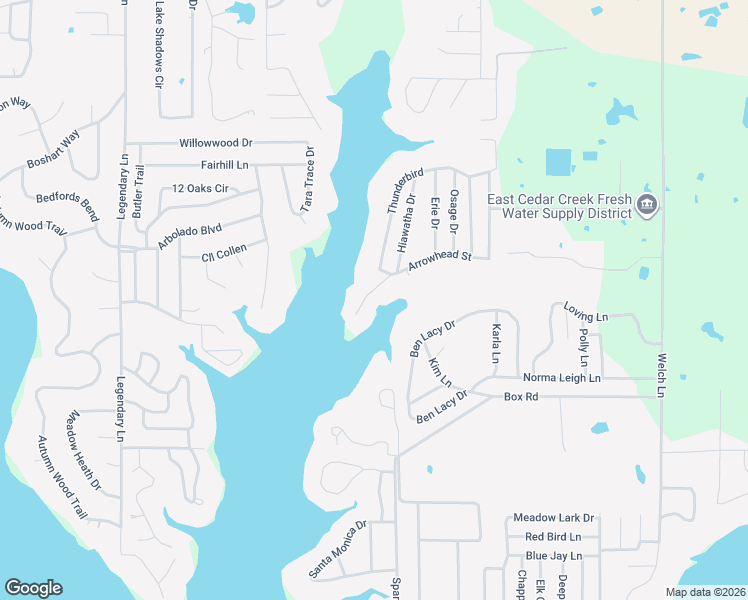 map of restaurants, bars, coffee shops, grocery stores, and more near 111 Arrowhead Street in Mabank