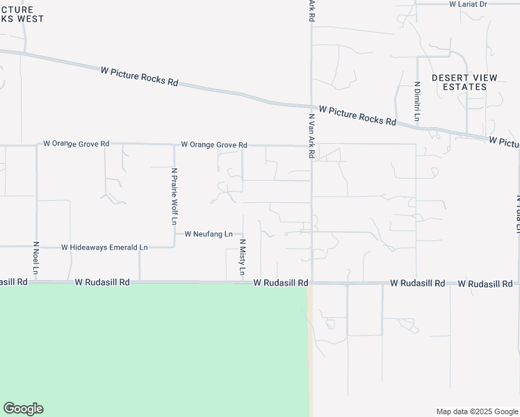 map of restaurants, bars, coffee shops, grocery stores, and more near 6221 North Van Ark Road in Tucson