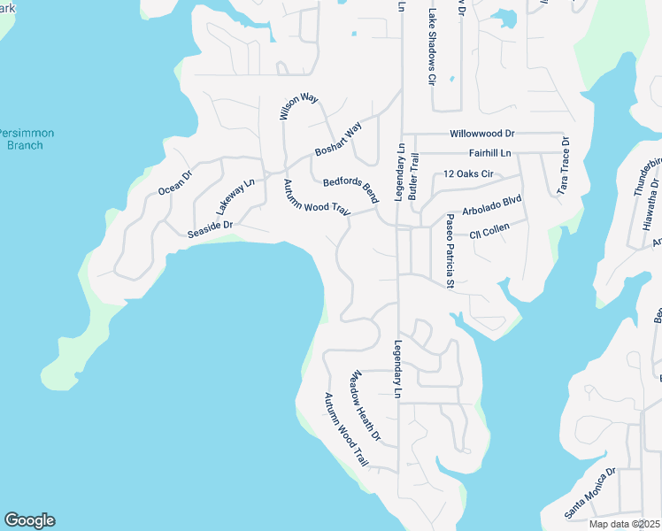 map of restaurants, bars, coffee shops, grocery stores, and more near 171 Autumn Wood Trail in Gun Barrel City