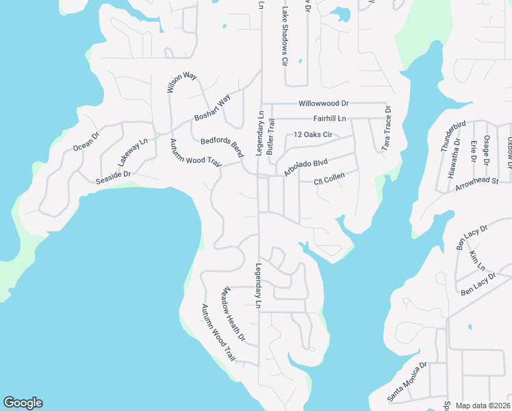 map of restaurants, bars, coffee shops, grocery stores, and more near 101 Yankee Circle in Gun Barrel City