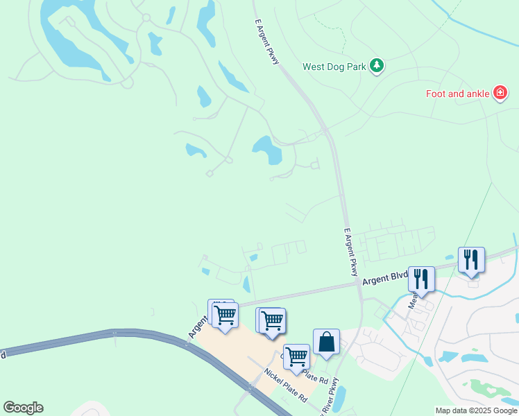 map of restaurants, bars, coffee shops, grocery stores, and more near 356 Waters Edge Way in Hardeeville