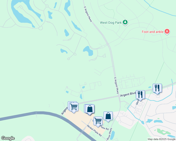 map of restaurants, bars, coffee shops, grocery stores, and more near 356 Waters Edge Way in Hardeeville