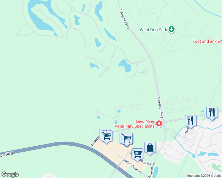 map of restaurants, bars, coffee shops, grocery stores, and more near 529 Waters Edge Way in Hardeeville