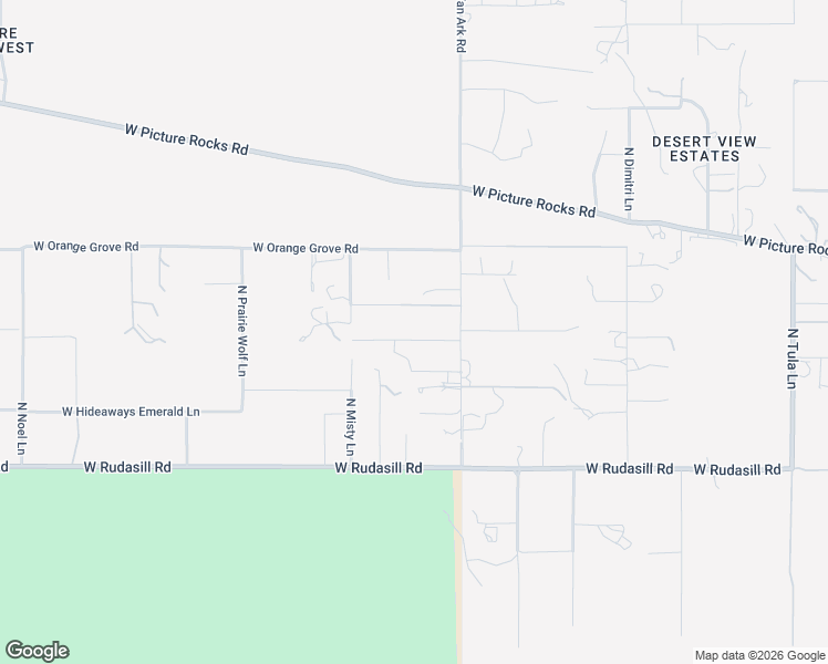 map of restaurants, bars, coffee shops, grocery stores, and more near 6207 North Van Ark Road in Tucson