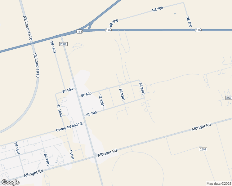 map of restaurants, bars, coffee shops, grocery stores, and more near 660 Southeast 2301 in Andrews
