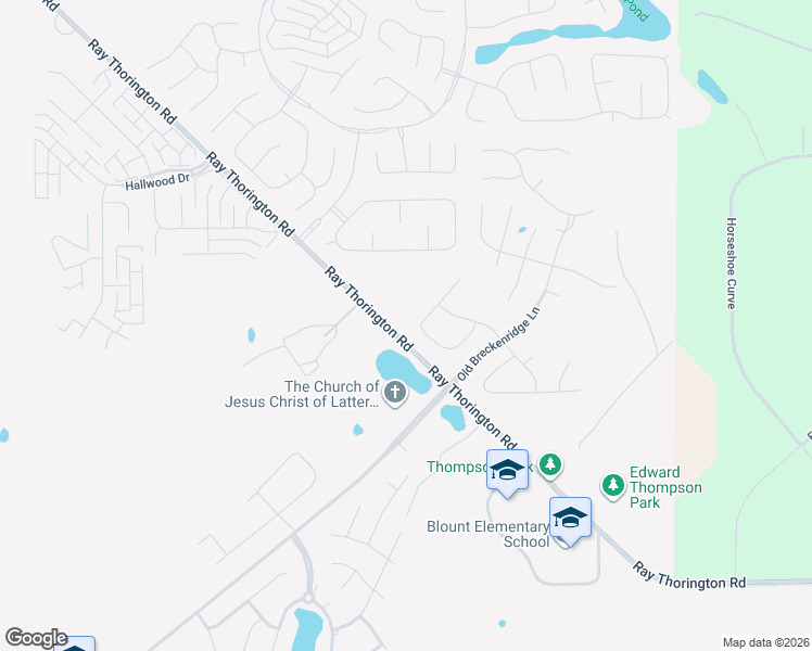 map of restaurants, bars, coffee shops, grocery stores, and more near 1280-1428 Ray Thorington Road in Montgomery