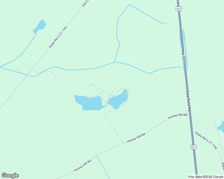 map of restaurants, bars, coffee shops, grocery stores, and more near 1397 Honey Hill Road in Hardeeville