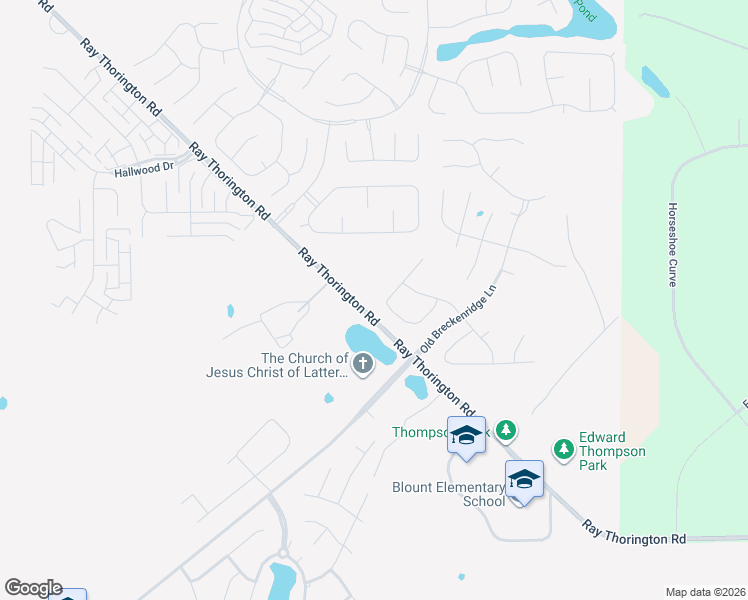 map of restaurants, bars, coffee shops, grocery stores, and more near 1280-1428 Ray Thorington Road in Montgomery