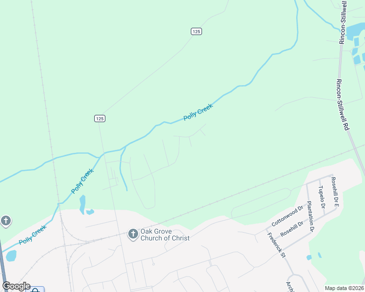 map of restaurants, bars, coffee shops, grocery stores, and more near 325 Polly Branch Drive in Rincon