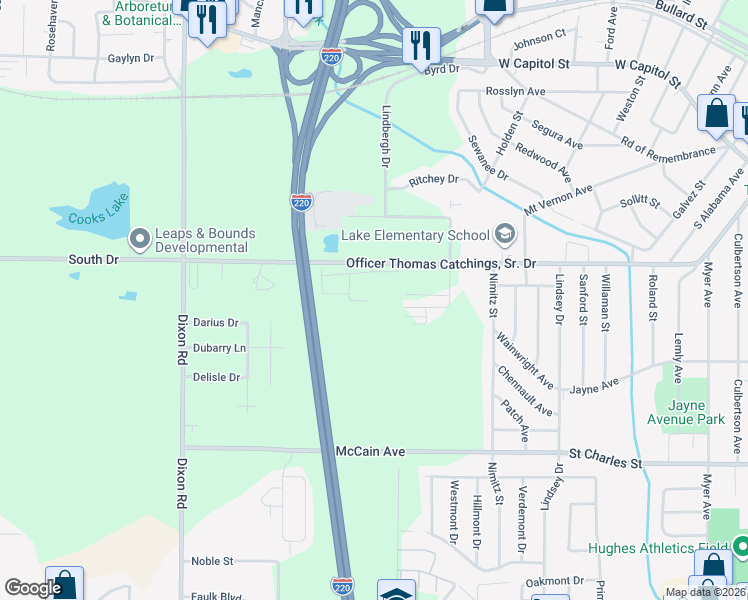 map of restaurants, bars, coffee shops, grocery stores, and more near in Jackson