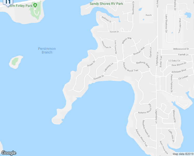 map of restaurants, bars, coffee shops, grocery stores, and more near 198 Wildwood Crossover Street in Gun Barrel City