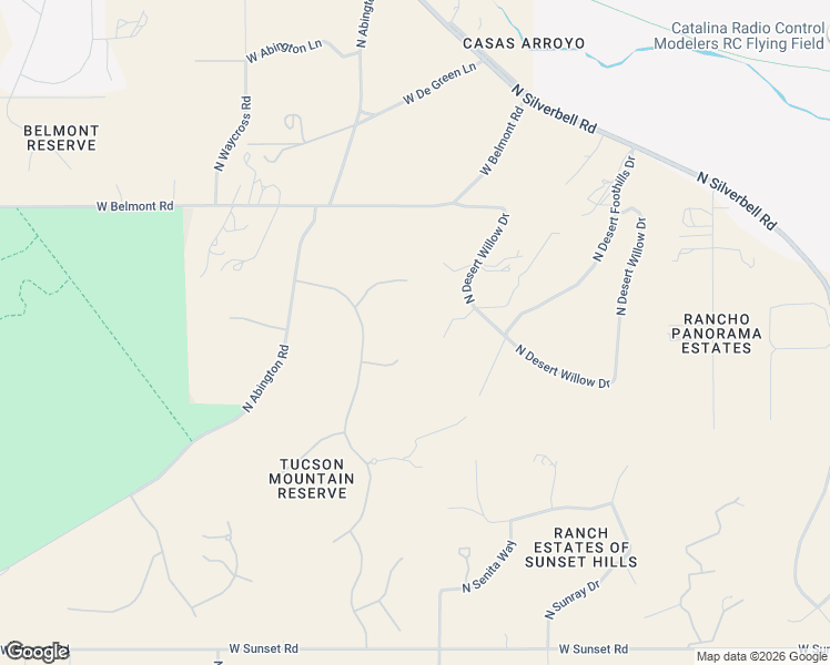 map of restaurants, bars, coffee shops, grocery stores, and more near 5480 West Black Powder Place in Tucson