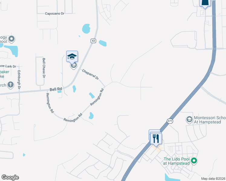 map of restaurants, bars, coffee shops, grocery stores, and more near 4391 Remington Road in Montgomery