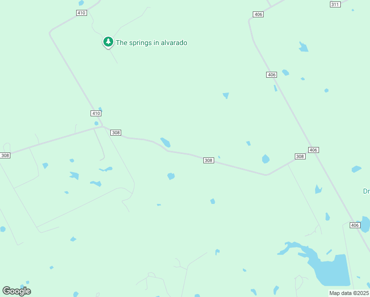 map of restaurants, bars, coffee shops, grocery stores, and more near 8001 County Road 308 in Grandview