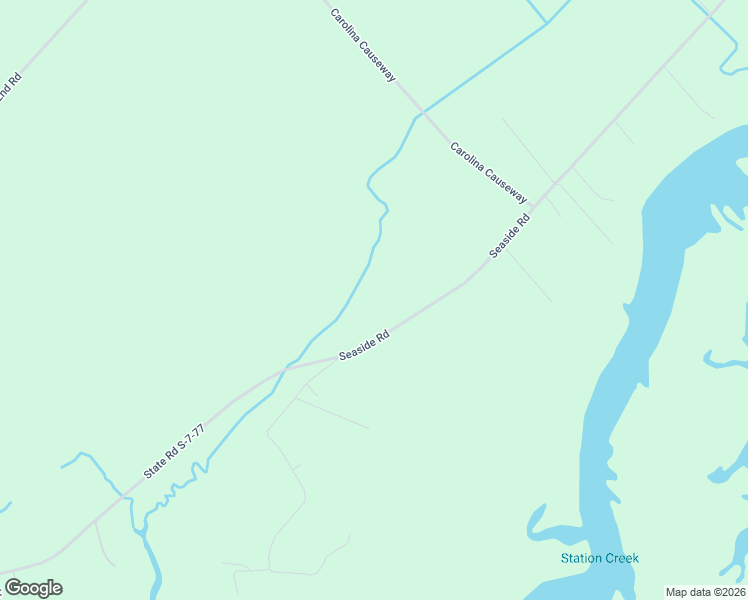 map of restaurants, bars, coffee shops, grocery stores, and more near 1751 Seaside Road in Saint Helena Island