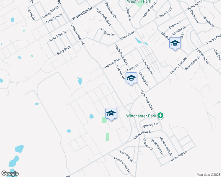 map of restaurants, bars, coffee shops, grocery stores, and more near 1201 Larkspur Lane in Cleburne