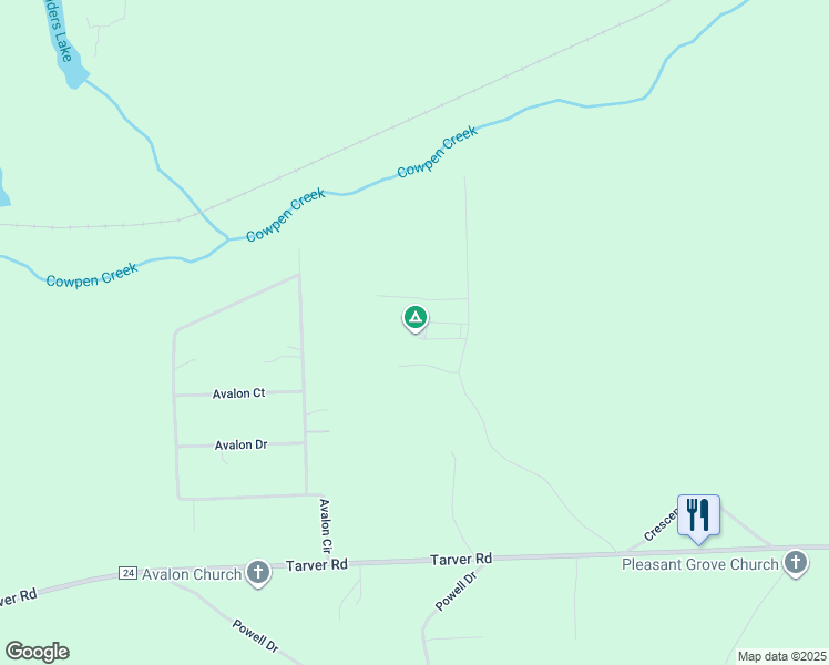 map of restaurants, bars, coffee shops, grocery stores, and more near 65 Pioneer Dr in Russell