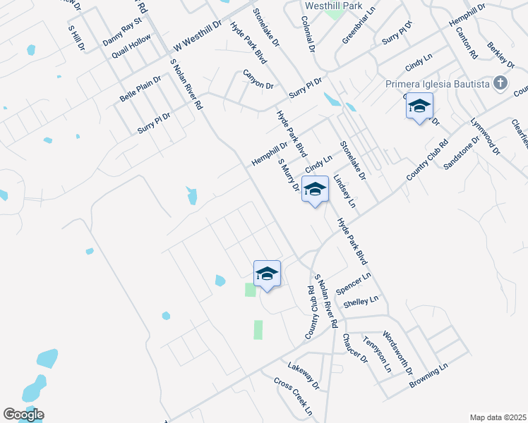 map of restaurants, bars, coffee shops, grocery stores, and more near 915 South Nolan River Road in Cleburne