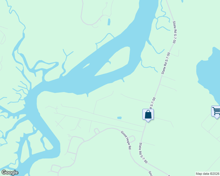 map of restaurants, bars, coffee shops, grocery stores, and more near 90 Helmlys Road in Okatie