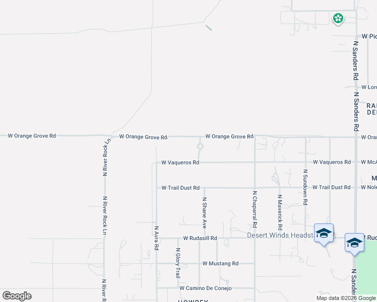 map of restaurants, bars, coffee shops, grocery stores, and more near 13270 West Orange Grove Road in Tucson