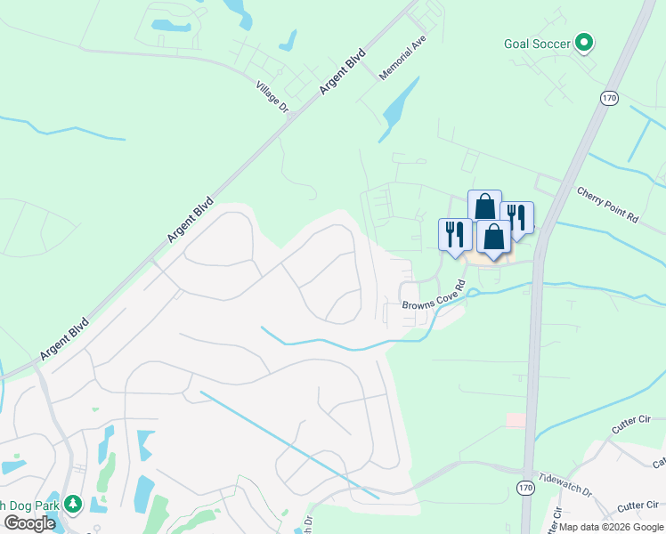 map of restaurants, bars, coffee shops, grocery stores, and more near Schinger Avenue in Ridgeland