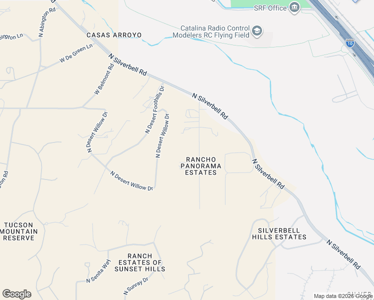 map of restaurants, bars, coffee shops, grocery stores, and more near 6241 N Panorama Dr in Tucson