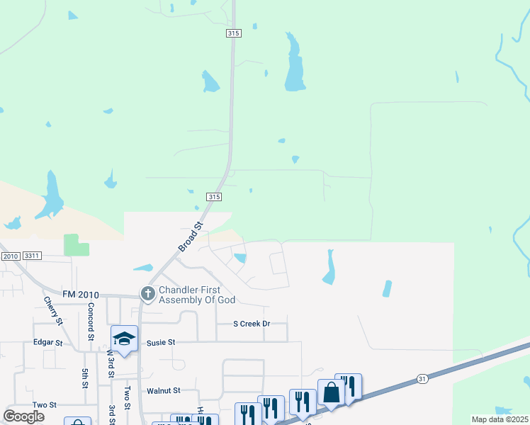 map of restaurants, bars, coffee shops, grocery stores, and more near in Chandler