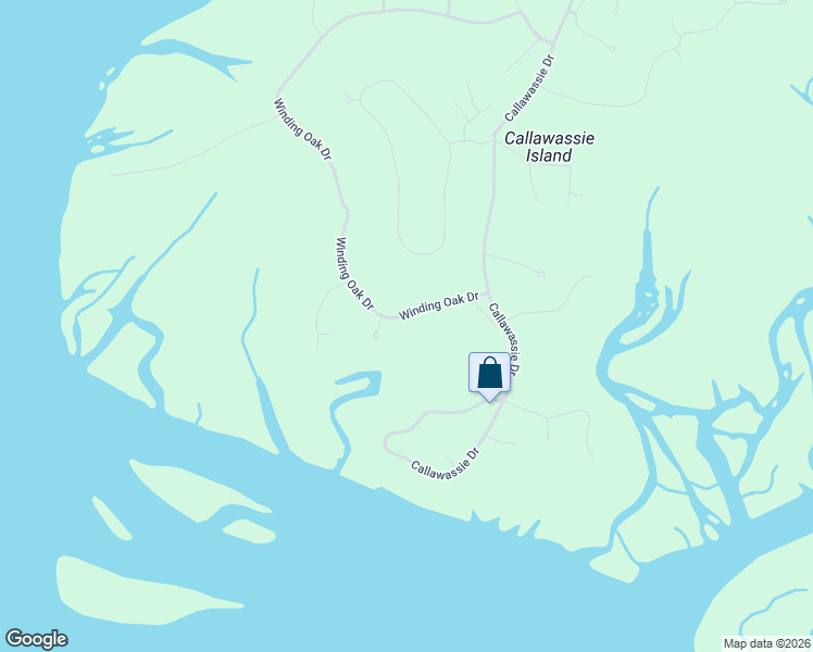 map of restaurants, bars, coffee shops, grocery stores, and more near 1 Winding Oak Court in Bluffton