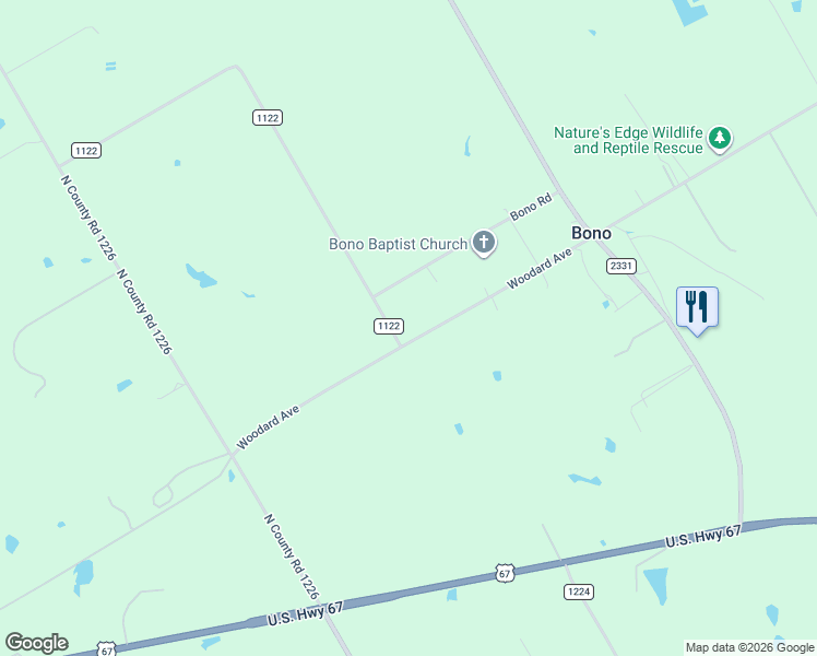 map of restaurants, bars, coffee shops, grocery stores, and more near 6364 Woodard Avenue in Cleburne