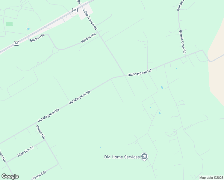 map of restaurants, bars, coffee shops, grocery stores, and more near 2568 Old Maypearl Road in Waxahachie