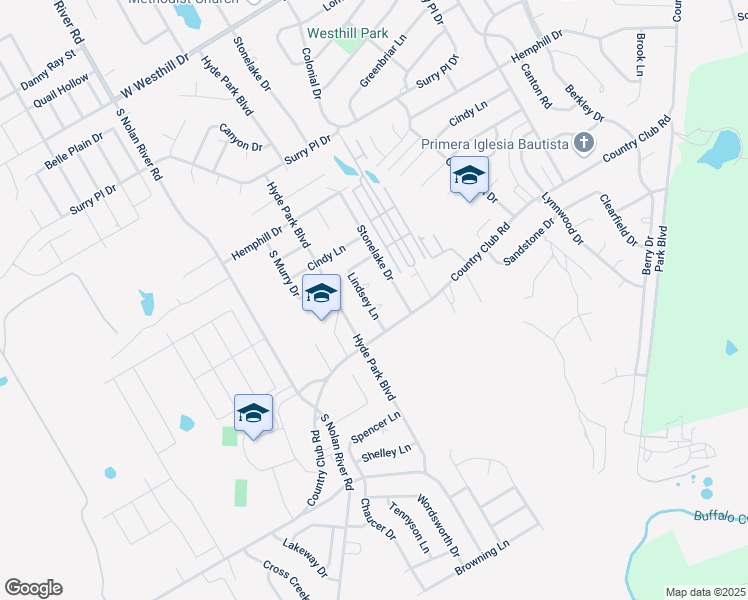 map of restaurants, bars, coffee shops, grocery stores, and more near 1212 Lindsey Lane in Cleburne